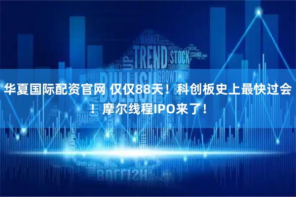 华夏国际配资官网 仅仅88天！科创板史上最快过会！摩尔线程IPO来了！