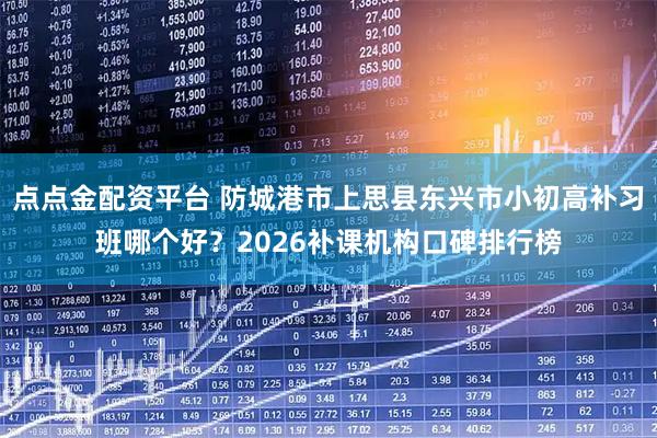 点点金配资平台 防城港市上思县东兴市小初高补习班哪个好？2026补课机构口碑排行榜